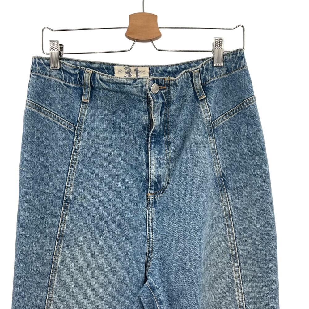 Free People‎ We the Free Florence Flare Jeans High Rise Size 31 - Picture 3 of 13
